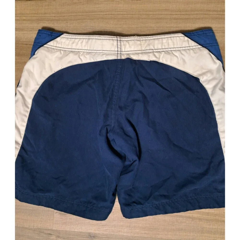 Abercrombie Kids Boys Board Swim Blue Shorts Bermudas- Lined- Size Medium